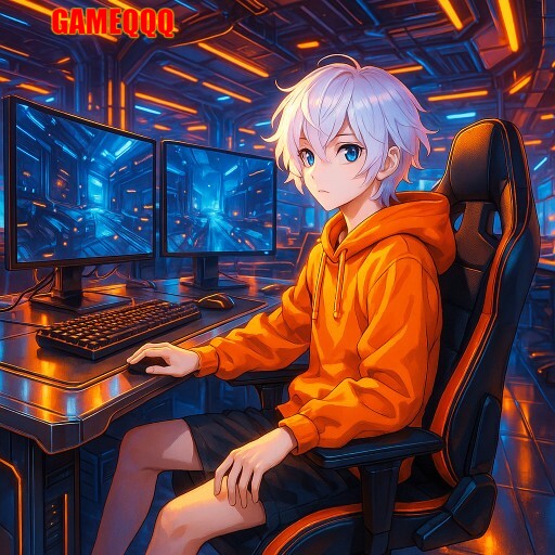 Imagem promocional da GAMEQQQ mostrando a plataforma e suas vantagens