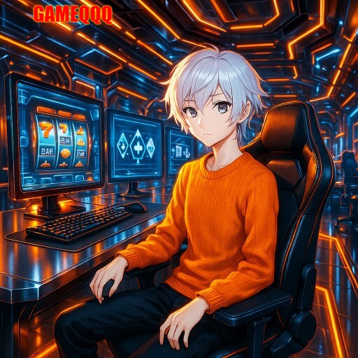 Imagem promocional da GAMEQQQ mostrando a plataforma e suas vantagens