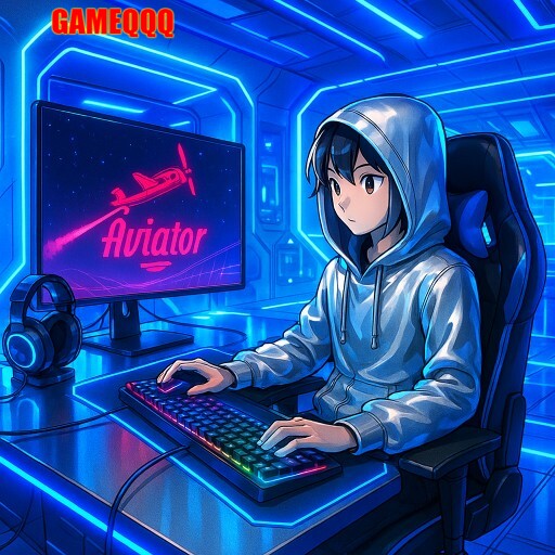 Imagem promocional da GAMEQQQ mostrando a plataforma e suas vantagens